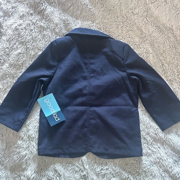 BOYS 4-PIECE SOLID NAVY JACKET AND
SEERSUCKER PANT SUIT
SET - Picture 3 of 7